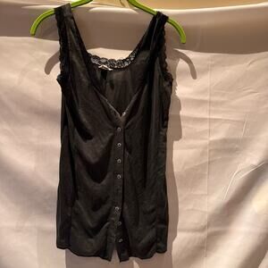 POL black lace tank size small